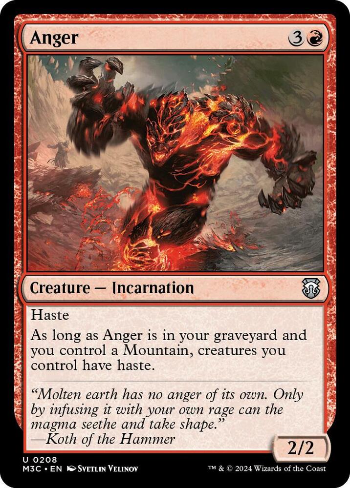 Anger 208/411 (Commander: Modern Horizons 3)  - Ripple Foil | Good Games Adelaide SA