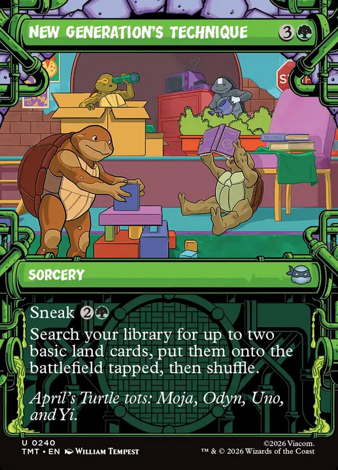 New Generation's Technique 240/260 (Teenage Mutant Ninja Turtles)  - Showcase Foil | Good Games Adelaide SA