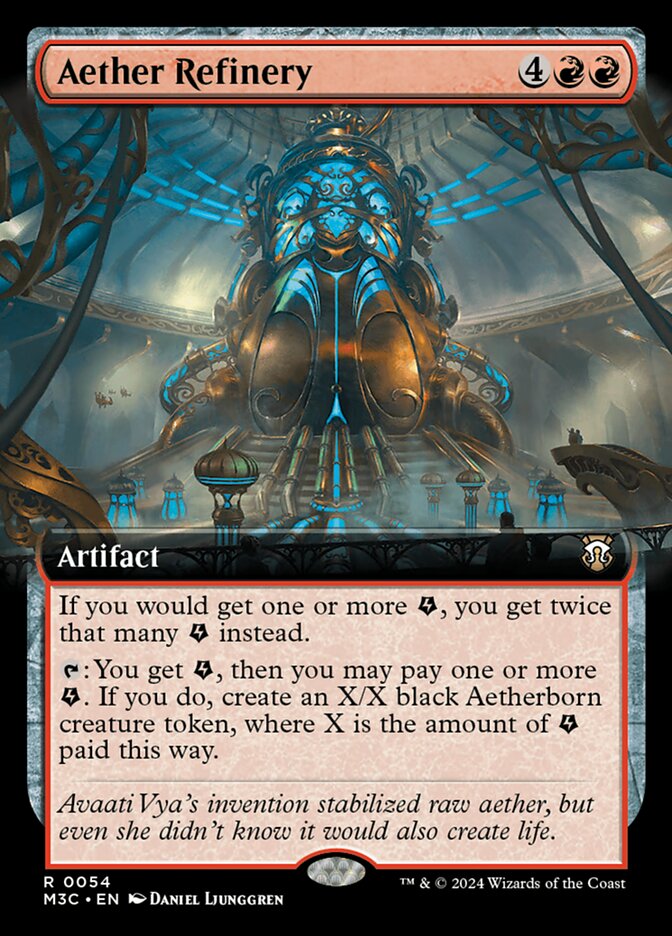 Aether Refinery 54/411 (Commander: Modern Horizons 3)  - Extended Art | Good Games Adelaide SA