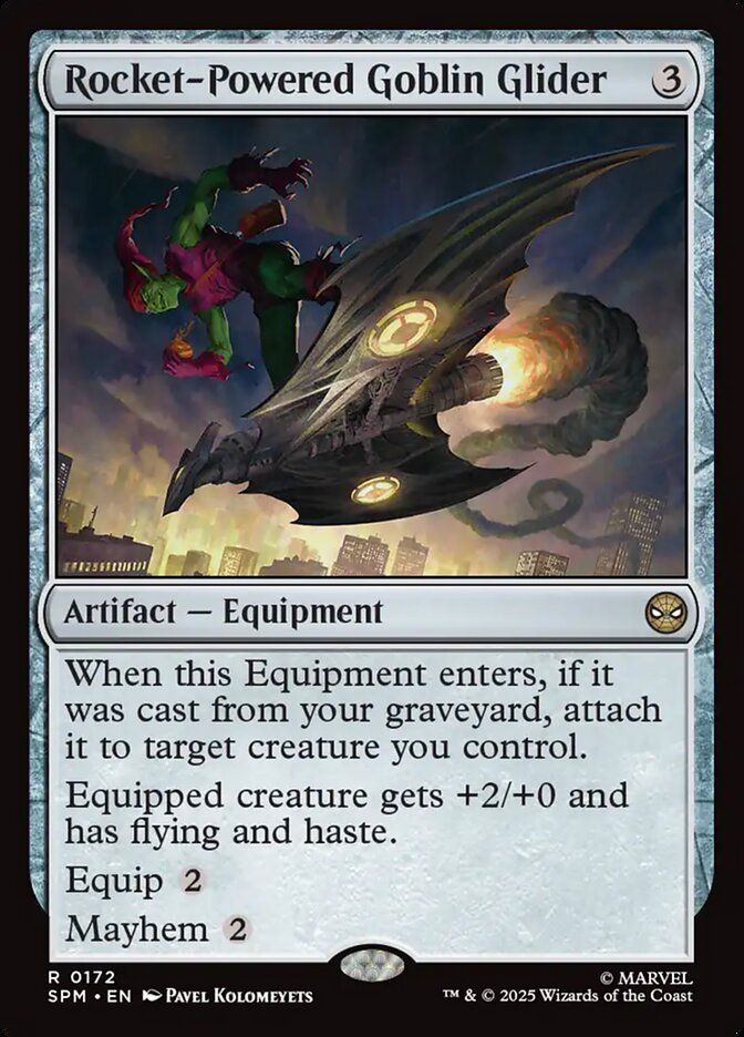 Rocket-Powered Goblin Glider 172 (Marvel's Spider-Man)  - Foil | Good Games Adelaide SA