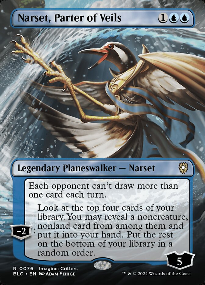 Narset, Parter of Veils 76 (Commander: Bloomburrow)  - Foil | Good Games Adelaide SA