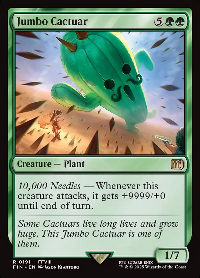 Jumbo Cactuar 191 (FINAL FANTASY)  - Foil | Good Games Adelaide SA