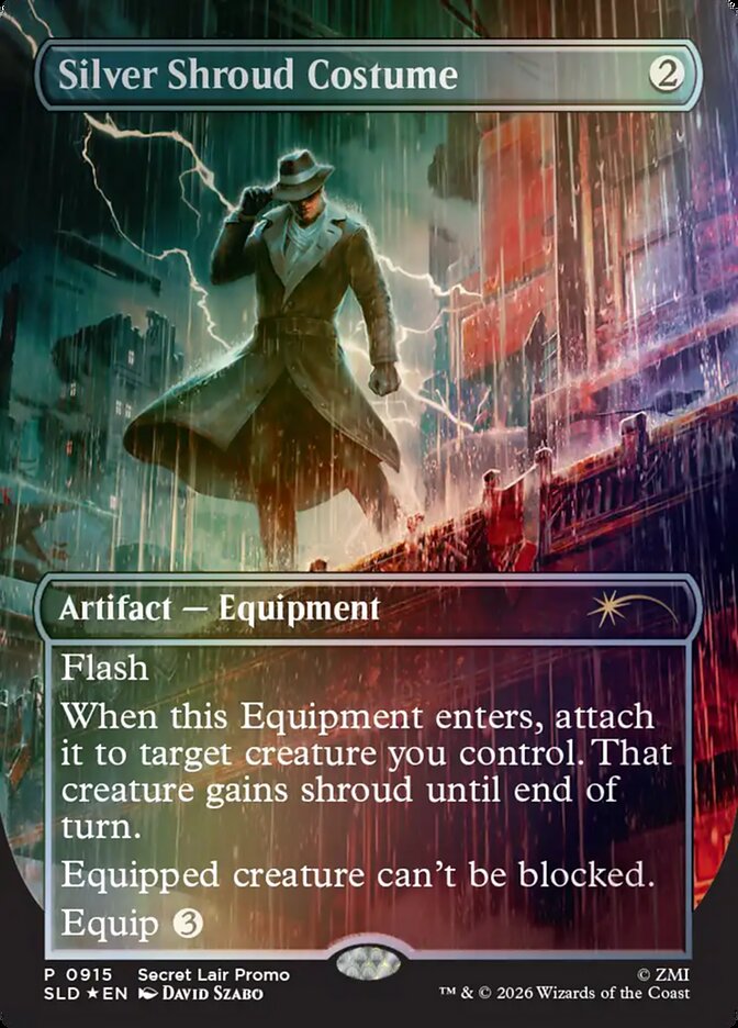 Silver Shroud Costume 915 (Secret Lair Drop Series)  - Foil | Good Games Adelaide SA
