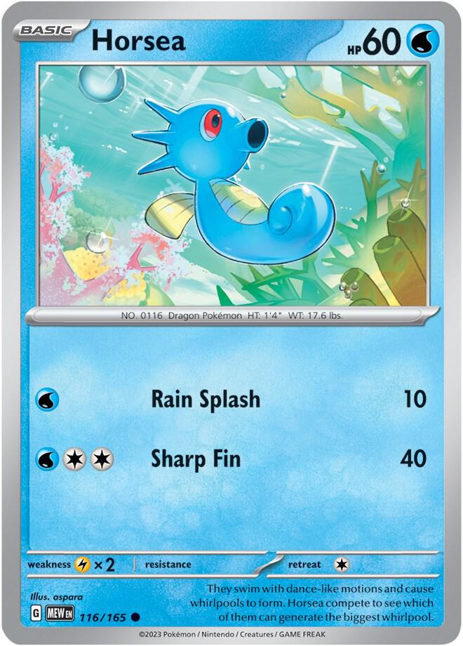 Horsea 116/165 (SV: Scarlet & Violet 151)  | Good Games Adelaide SA