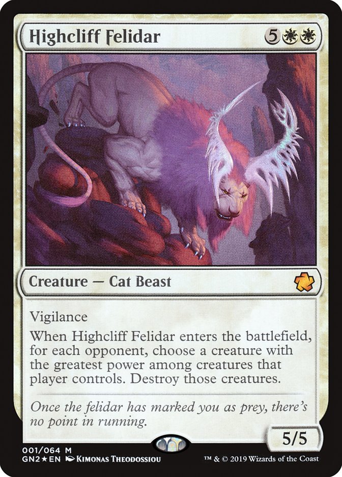 Highcliff Felidar 1 (Magic Game Night 2019)  - Foil | Good Games Adelaide SA