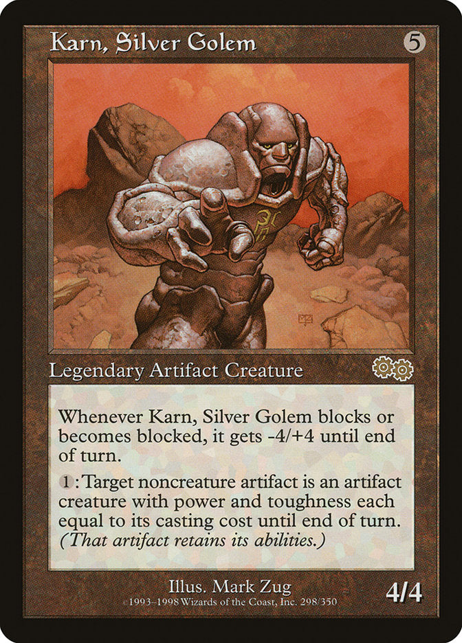 Karn, Silver Golem 298 (Urza's Saga)  | Good Games Adelaide SA