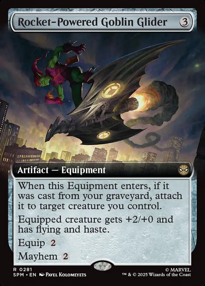 Rocket-Powered Goblin Glider 281/198 (Marvel's Spider-Man)  - Extended Art | Good Games Adelaide SA