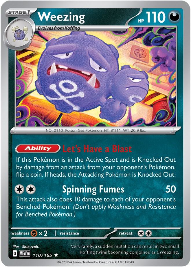 Weezing 110/165 (SV: Scarlet & Violet 151)  - Holofoil | Good Games Adelaide SA