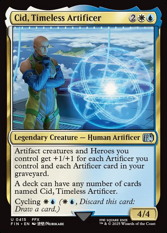 Cid, Timeless Artificer 415 (FINAL FANTASY)  - Foil | Good Games Adelaide SA