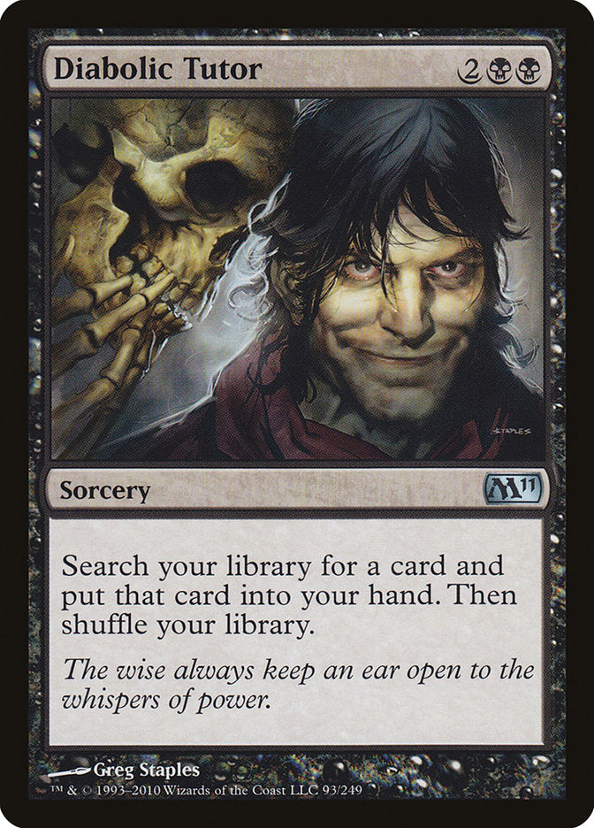 Diabolic Tutor 93 (Magic 2011 (M11))  - Foil | Good Games Adelaide SA