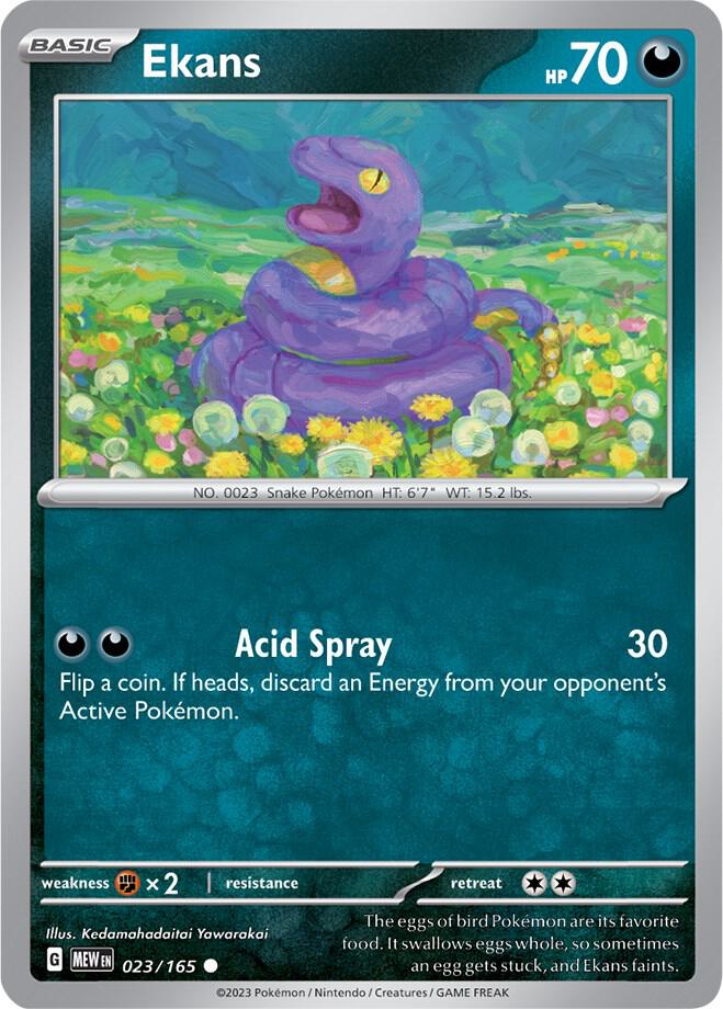 Ekans 023/165 (SV: Scarlet & Violet 151)  | Good Games Adelaide SA