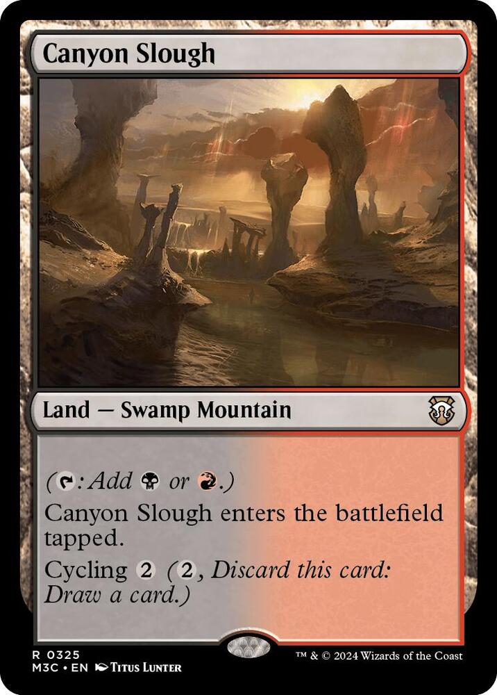 Canyon Slough 325/411 (Commander: Modern Horizons 3)  - Ripple Foil | Good Games Adelaide SA