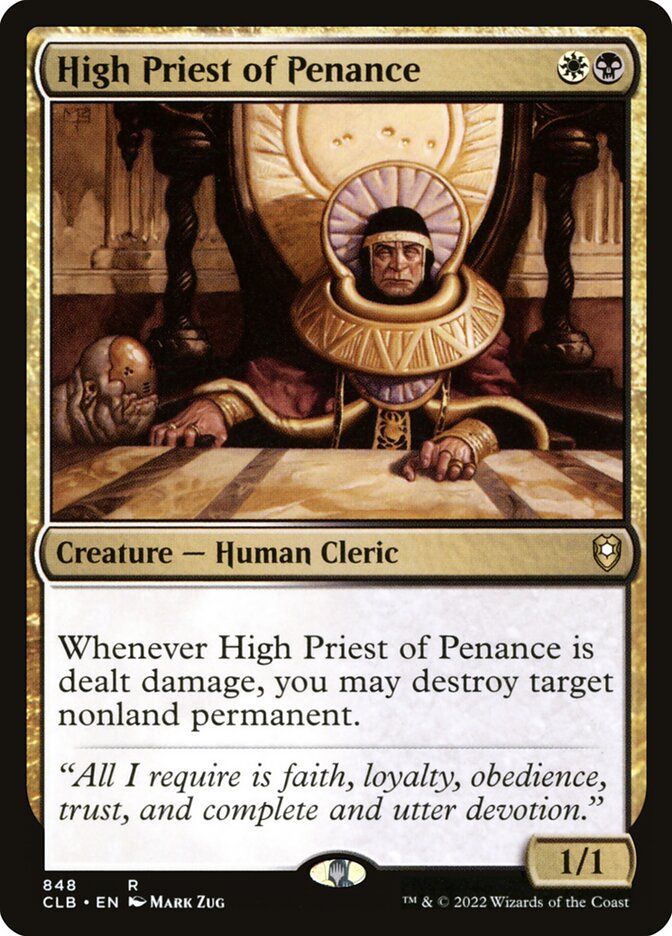 High Priest of Penance 848 (Commander Legends: Battle for Baldur's Gate)  | Good Games Adelaide SA