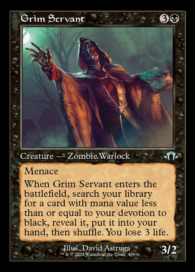 Grim Servant 409/319 (Modern Horizons 3)  - Retro | Good Games Adelaide SA