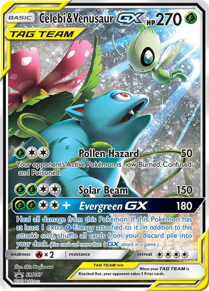 Celebi and Venusaur GX SM167 (SM Promos)  - Holofoil | Good Games Adelaide SA