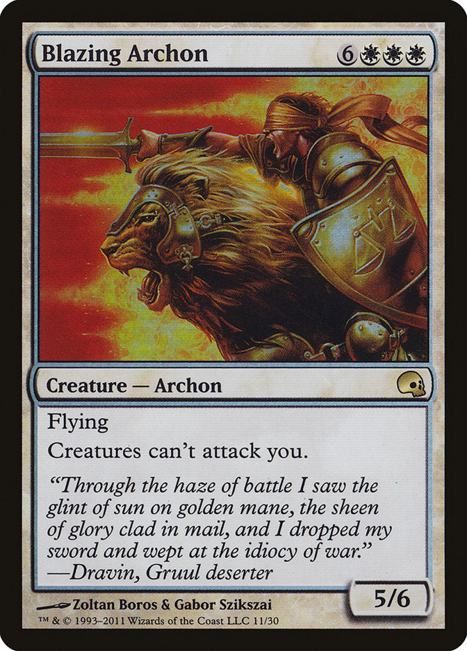 Blazing Archon 11 (Premium Deck Series: Graveborn)  - Foil | Good Games Adelaide SA