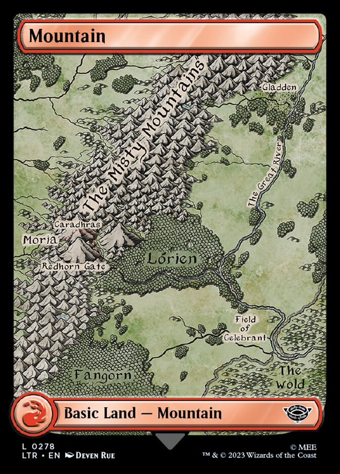 Mountain 278 (Universes Beyond: The Lord of the Rings: Tales of Middle-earth)  - Full Art | Good Games Adelaide SA