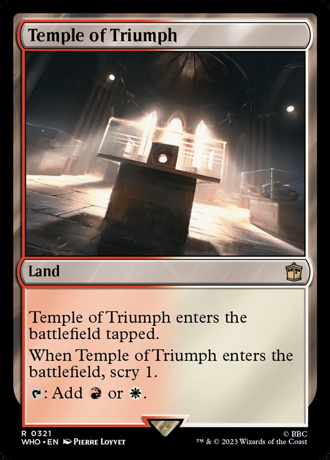 Temple of Triumph 321 (Universes Beyond: Doctor Who)  | Good Games Adelaide SA