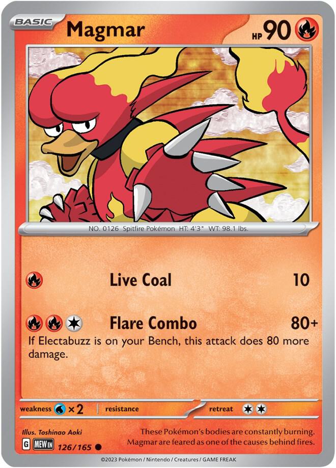 Magmar 126/165 (SV: Scarlet & Violet 151)  | Good Games Adelaide SA
