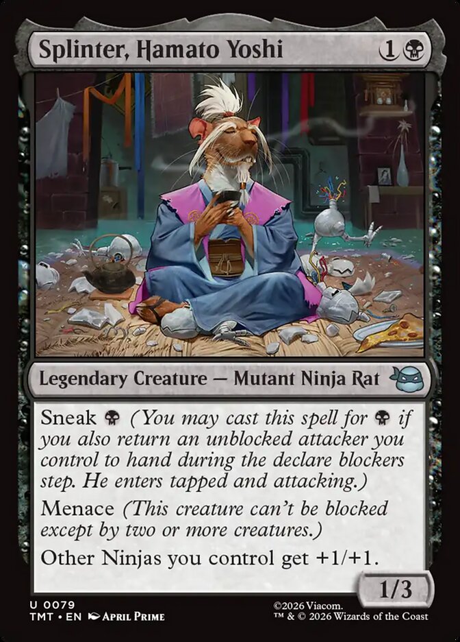 Splinter, Hamato Yoshi 79 (Teenage Mutant Ninja Turtles)  - Foil | Good Games Adelaide SA