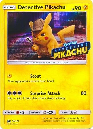 Detective Pikachu Stamped SM170 (SM Promos)  - Holofoil | Good Games Adelaide SA
