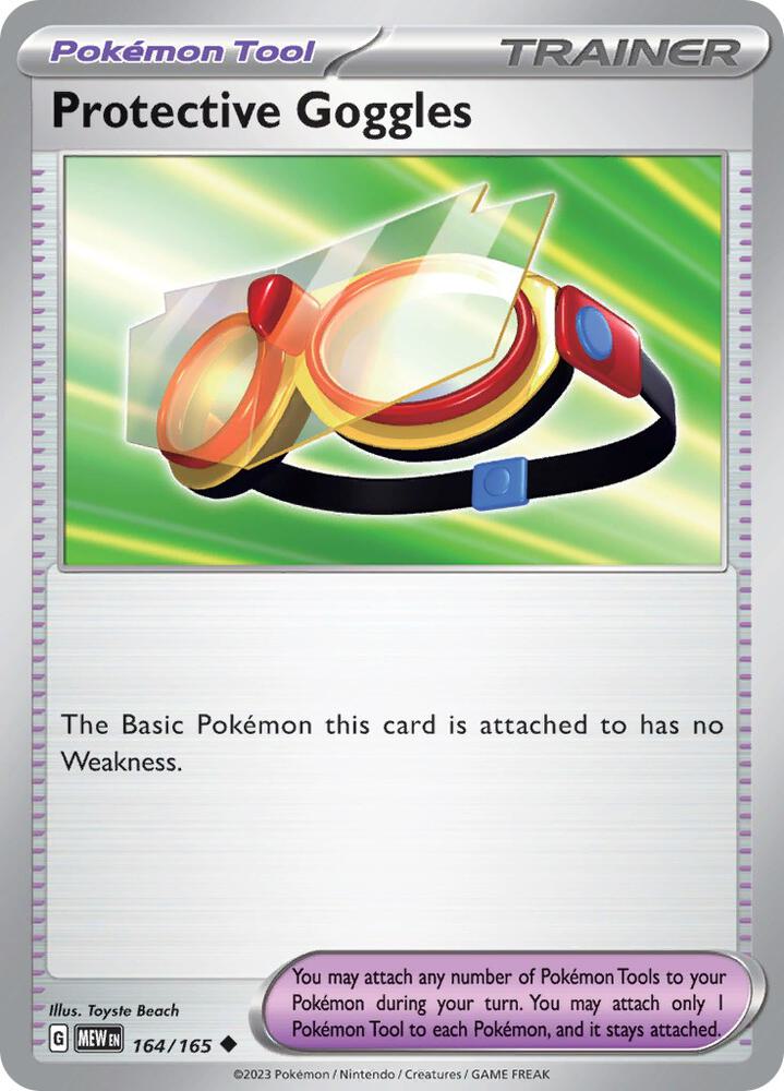 Protective Goggles 164/165 (SV: Scarlet & Violet 151)  | Good Games Adelaide SA