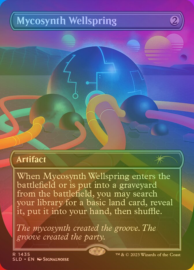 Mycosynth Wellspring Rainbow Foil 1435 (Secret Lair Drop Series)  - Foil | Good Games Adelaide SA