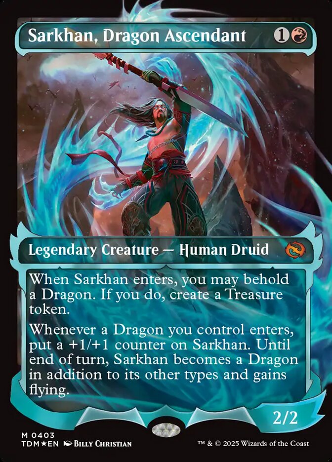 Sarkhan, Dragon Ascendant 403 (Tarkir: Dragonstorm)  - Foil | Good Games Adelaide SA