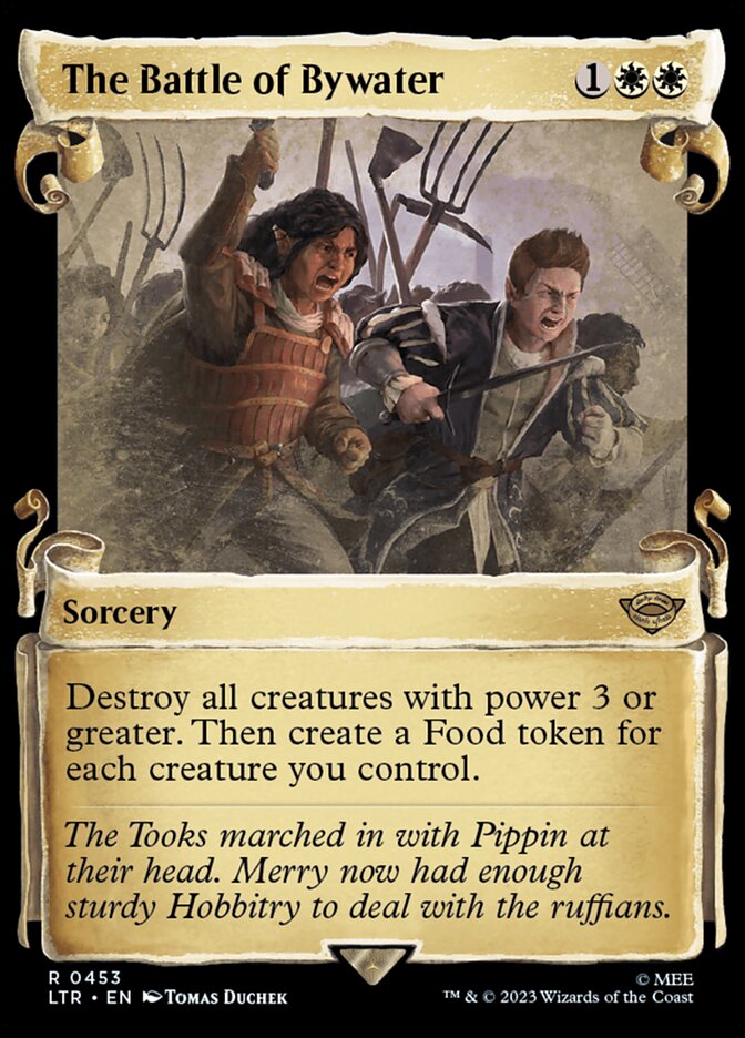 The Battle of Bywater 453 (Universes Beyond: The Lord of the Rings: Tales of Middle-earth)  - Showcase Scroll | Good Games Adelaide SA