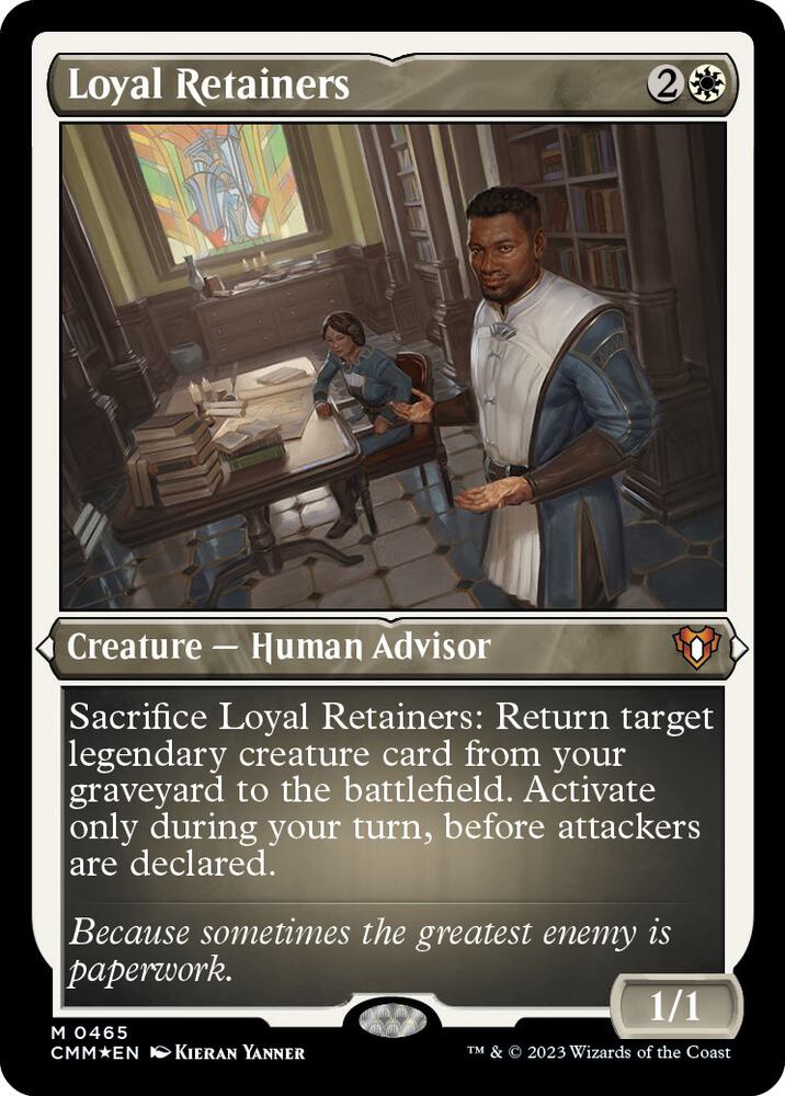 Loyal Retainers 465 (Commander Masters)  - Etched Foil | Good Games Adelaide SA