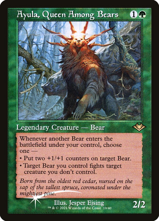 Ayula, Queen Among Bears 19/40 (Modern Horizons)  - Retro Foil | Good Games Adelaide SA