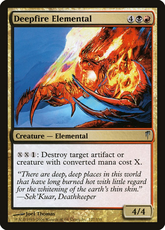 Deepfire Elemental 127 (Coldsnap)  - Foil | Good Games Adelaide SA