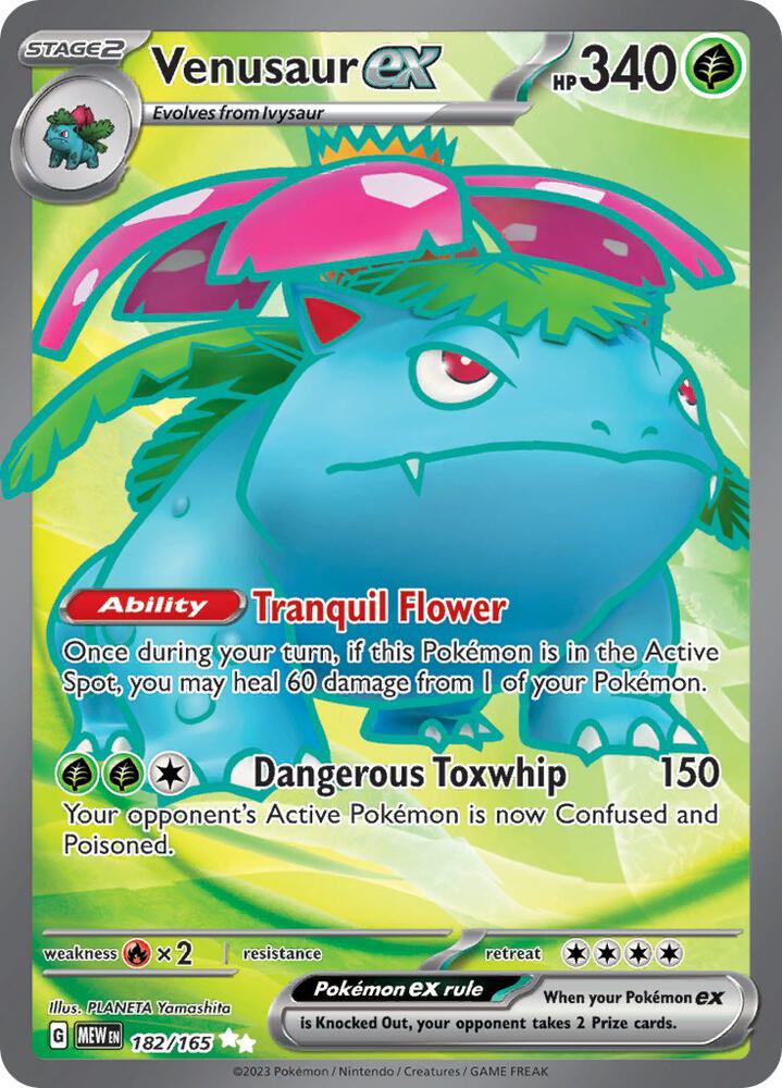 Venusaur ex 182/165 (SV: Scarlet & Violet 151)  - Holofoil | Good Games Adelaide SA