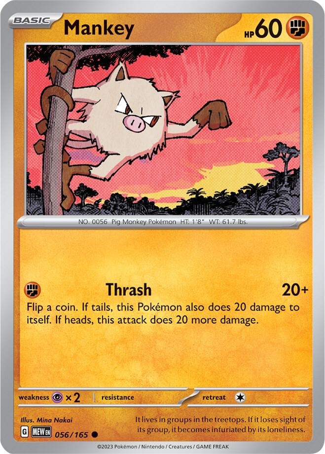 Mankey 056/165 (SV: Scarlet & Violet 151)  | Good Games Adelaide SA