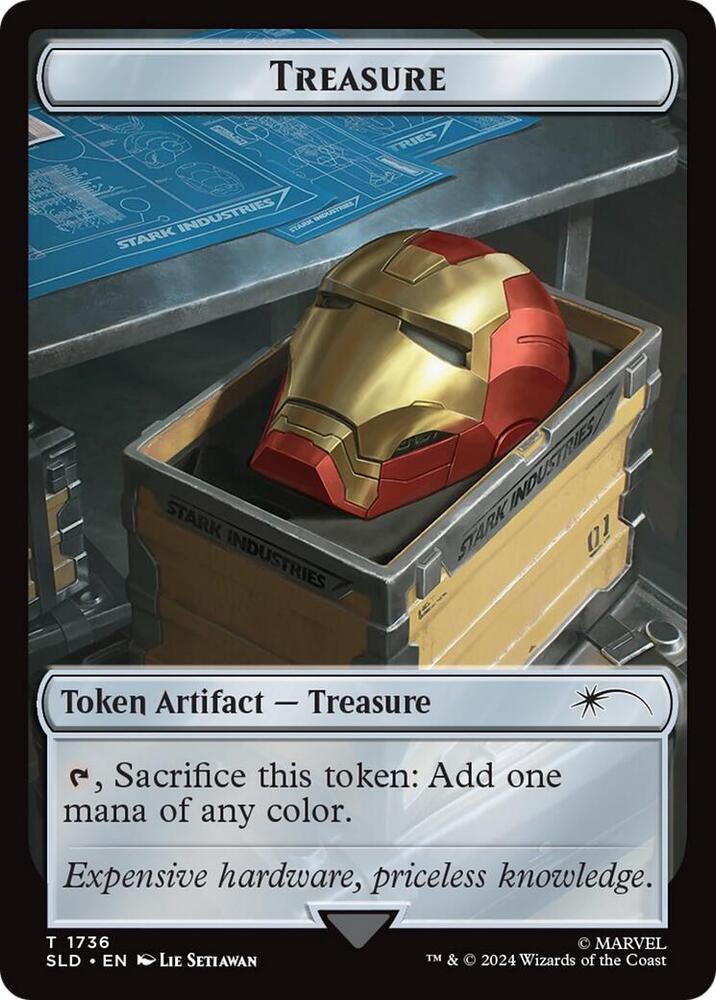 Treasure Token 1736 Rainbow Foil 1736 (Secret Lair Drop Series)  - Foil | Good Games Adelaide SA