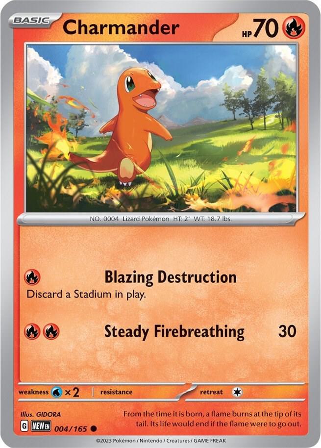Charmander 004/165 (SV: Scarlet & Violet 151)  | Good Games Adelaide SA