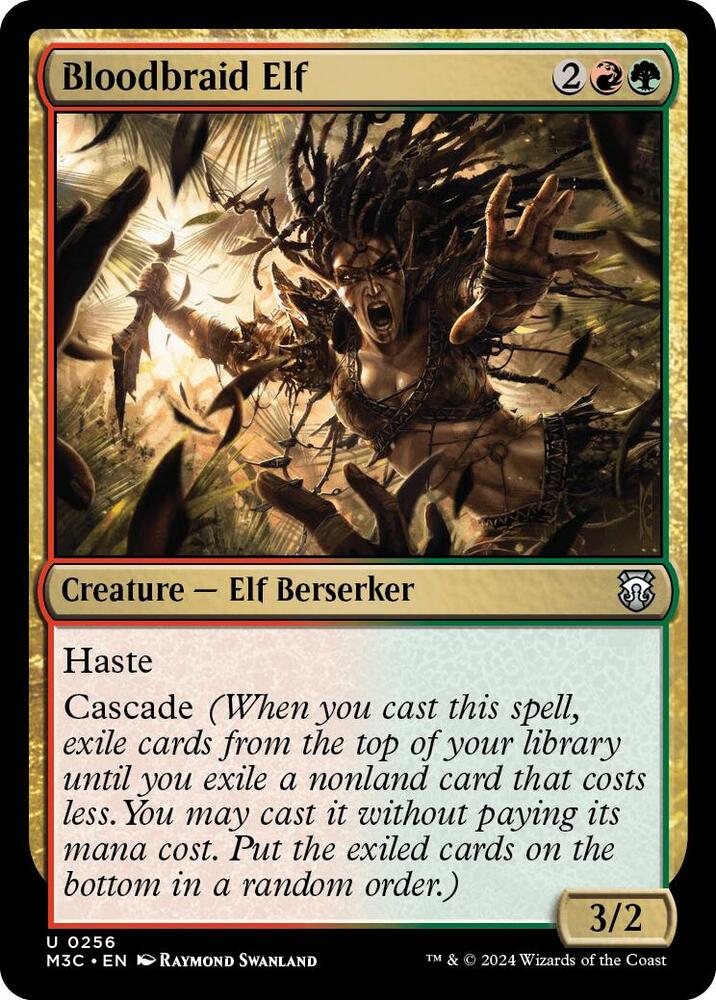 Bloodbraid Elf 256/411 (Commander: Modern Horizons 3)  - Ripple Foil | Good Games Adelaide SA