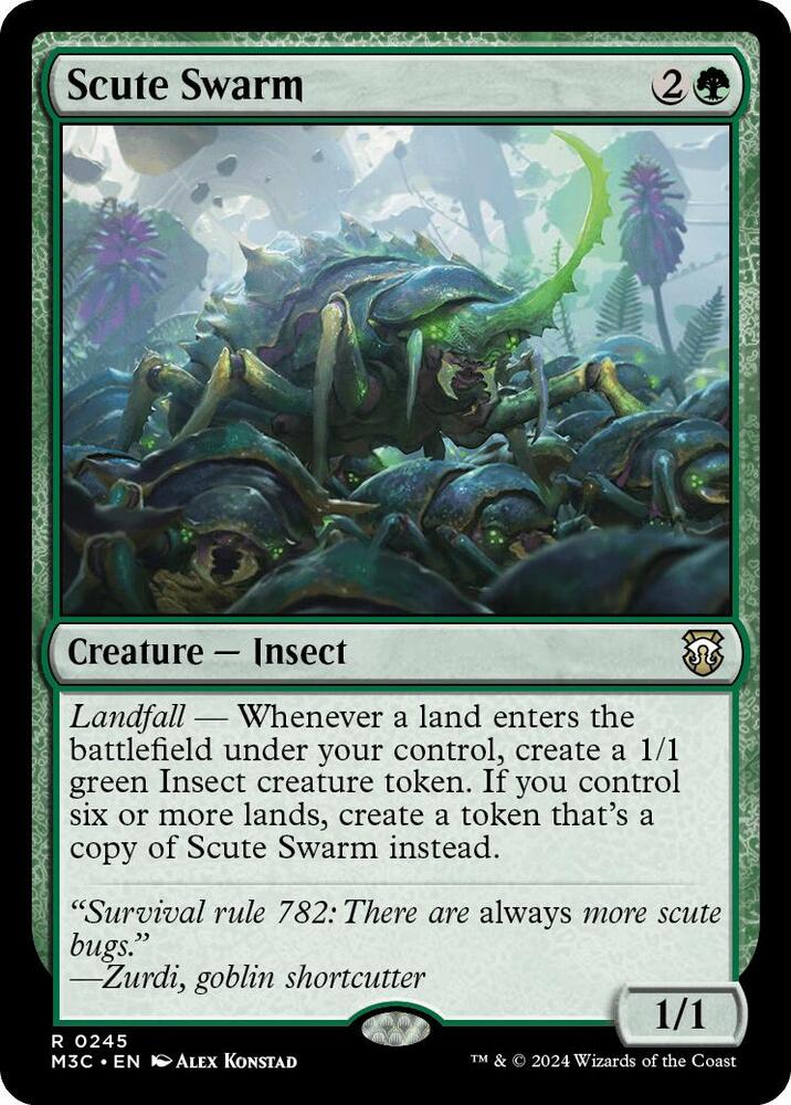 Scute Swarm 245/411 (Commander: Modern Horizons 3)  - Ripple Foil | Good Games Adelaide SA
