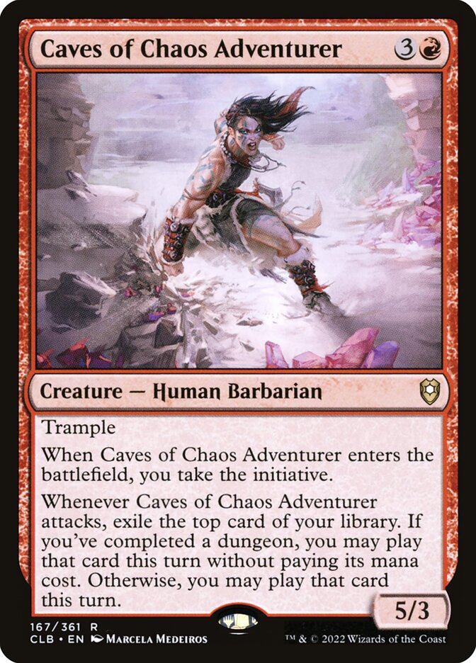 Caves of Chaos Adventurer 167 (Commander Legends: Battle for Baldur's Gate)  | Good Games Adelaide SA