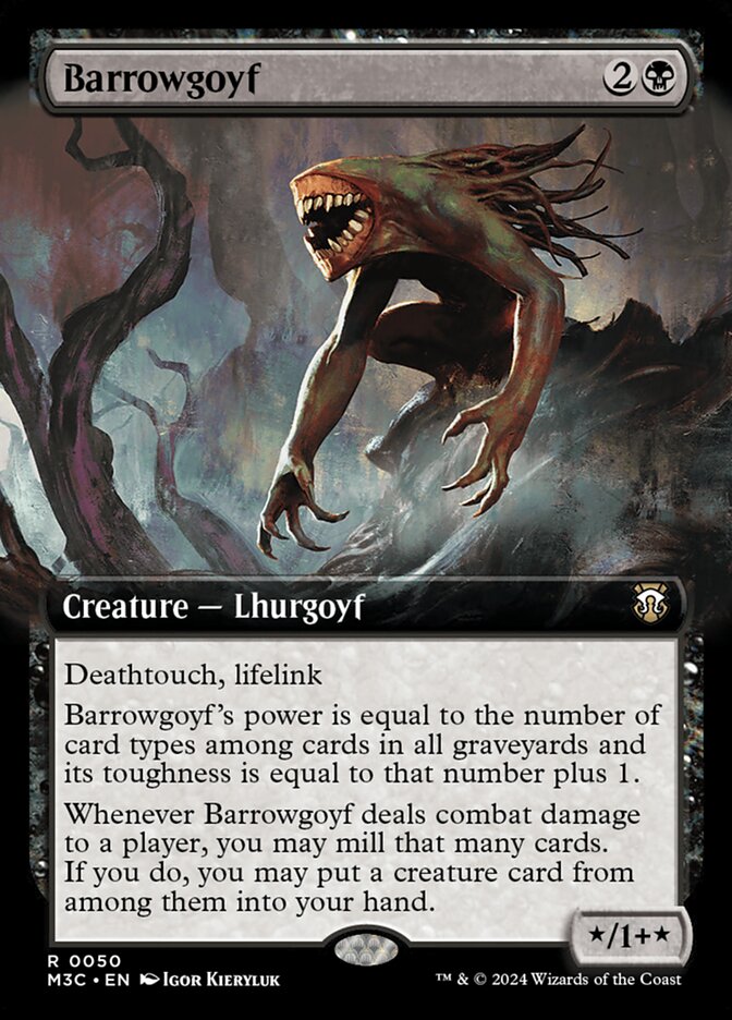 Barrowgoyf 50/411 (Commander: Modern Horizons 3)  - Extended Art | Good Games Adelaide SA