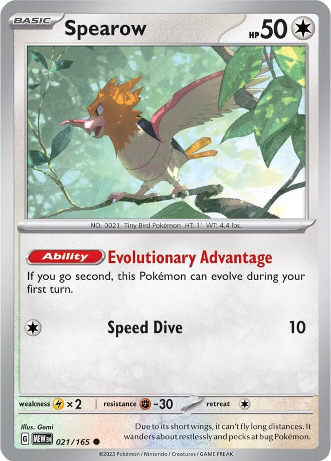 Spearow 021/165 (SV: Scarlet & Violet 151)  | Good Games Adelaide SA