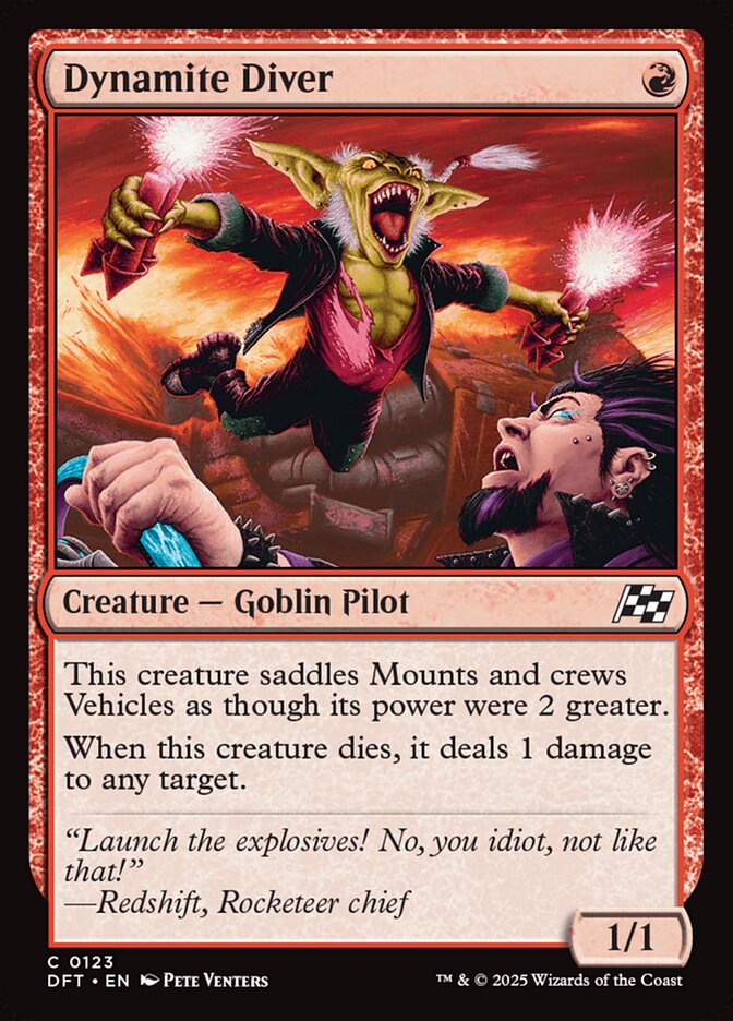 Dynamite Diver 123 (Aetherdrift)  - Foil | Good Games Adelaide SA