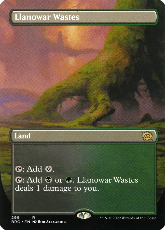 Llanowar Wastes 299/287 (The Brothers' War)  - Foil | Good Games Adelaide SA