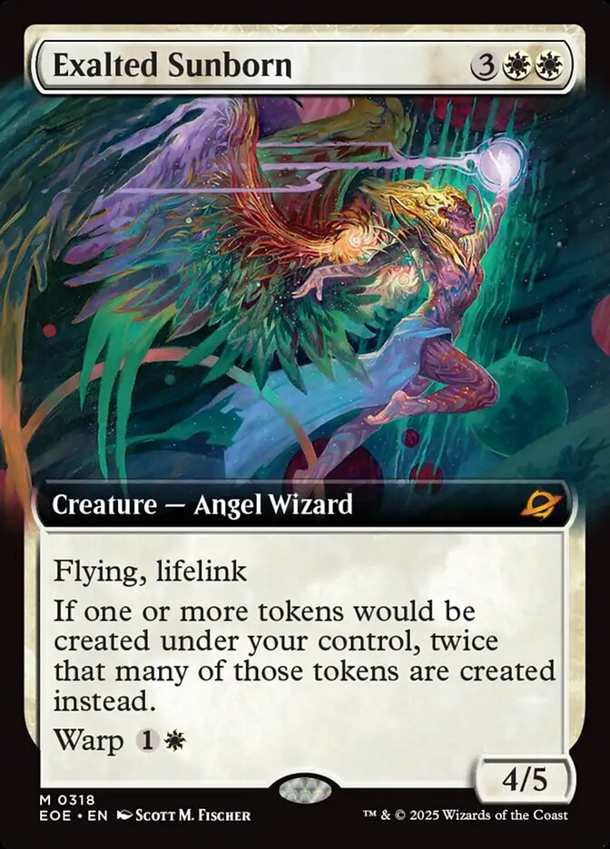 Exalted Sunborn Extended Art 318/276 (Edge of Eternities)  - Extended Art Foil | Good Games Adelaide SA