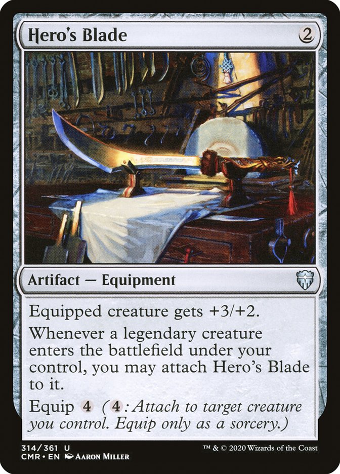 Heros Blade 314 314 (Commander Legends)  - Foil | Good Games Adelaide SA