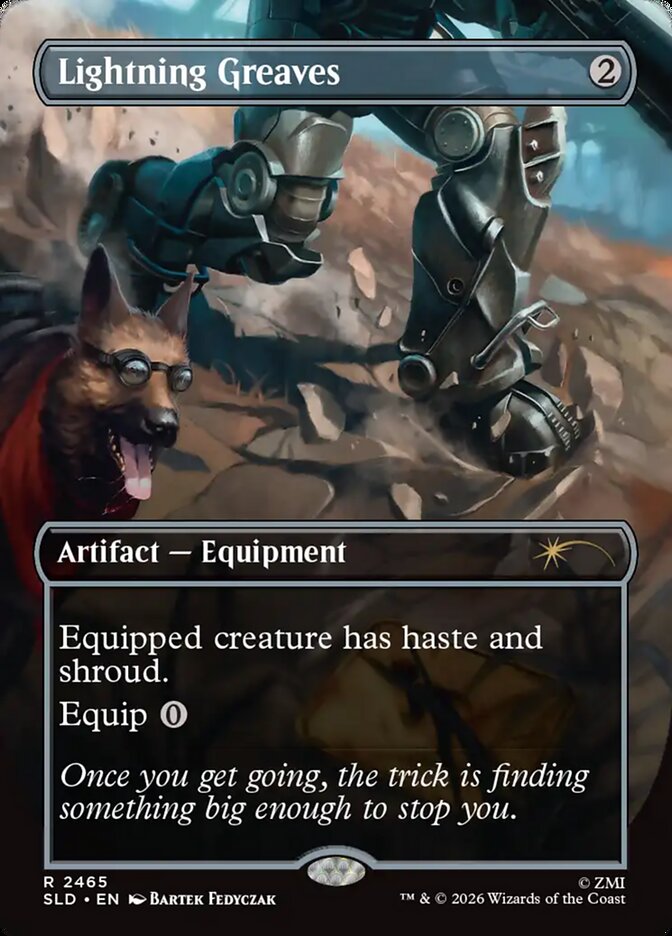 Lightning Greaves 2465 (Secret Lair Drop Series)  - Foil | Good Games Adelaide SA