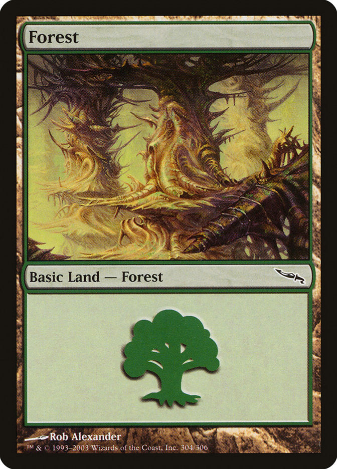 Forest 304 (Mirrodin)  - Foil | Good Games Adelaide SA