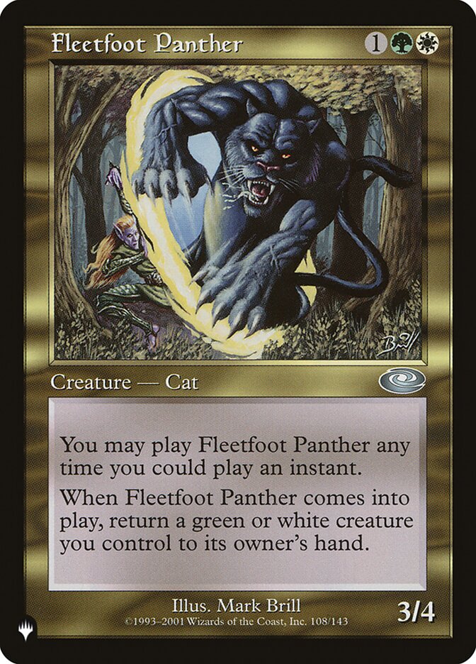 Fleetfoot Panther 108/143 (The List Reprints)  | Good Games Adelaide SA