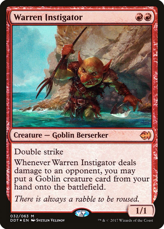 Warren Instigator 32 (Duel Decks: Merfolk vs. Goblins)  - Foil | Good Games Adelaide SA