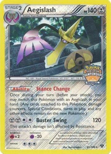 Aegislash 85 146 Regional Championships 085/146 (League & Championship Cards)  - Reverse Holofoil | Good Games Adelaide SA
